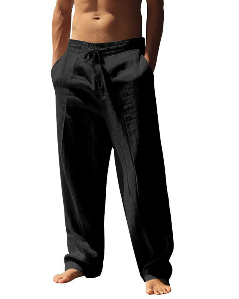 Men's Casual Straight-Leg Beach Pants