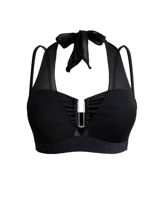 Mesh Halter Neck Bikini