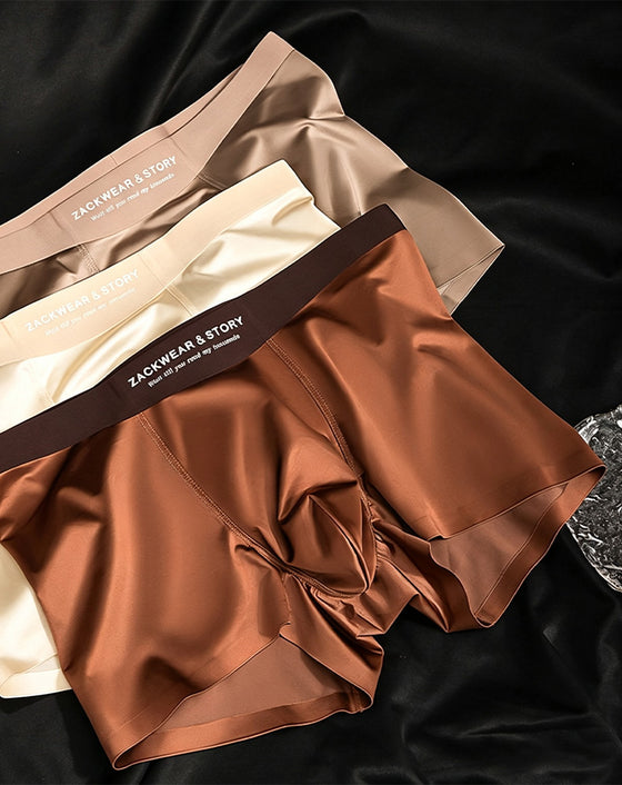 Men's Ice Silk Breathable Boxer Shorts