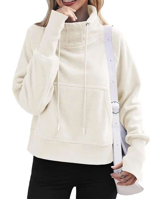 Casual Drawstring Pullover Sweatshirt