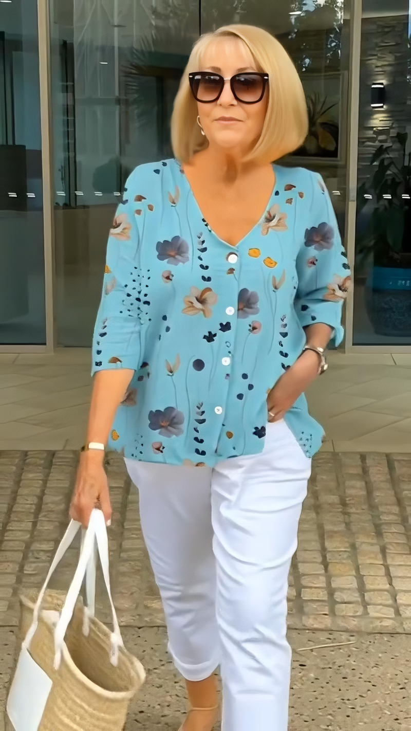 Flowy Floral Print  Top