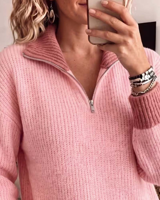 Long Sleeve Zipper Pullover