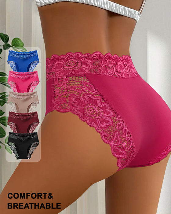 Sexy Lace Mid-Rise Panties-5