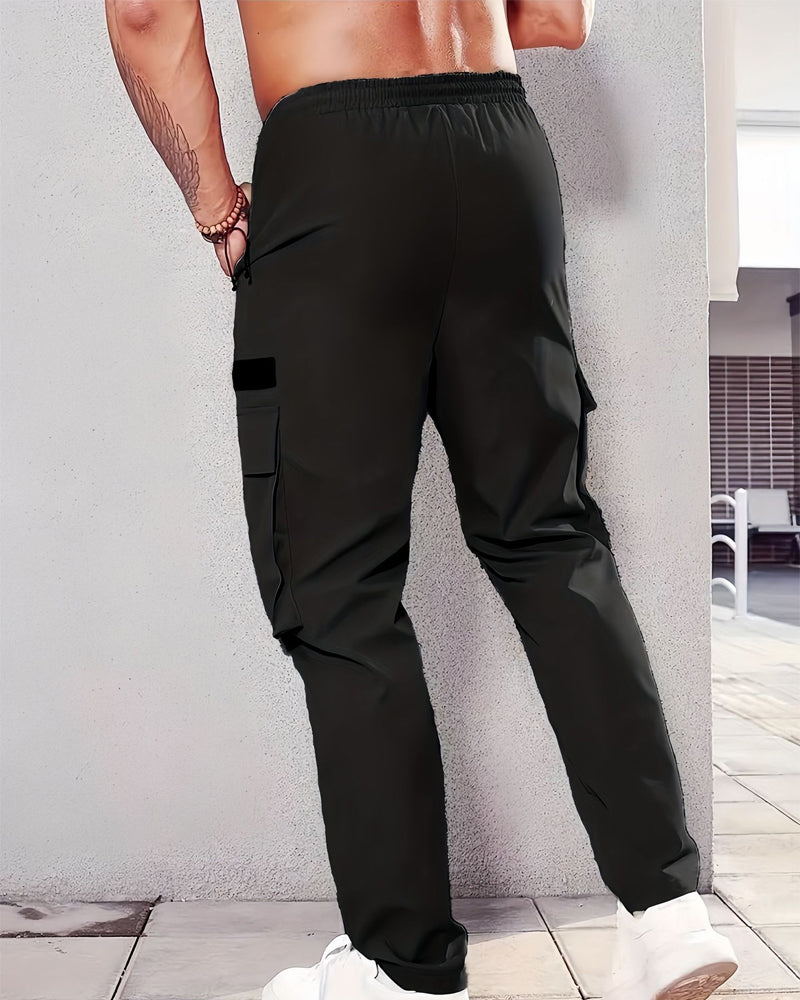 Sporty Multi-Pocket Cargo Pants