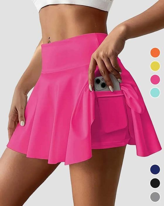 High Waist Tennis Pleated Skirt