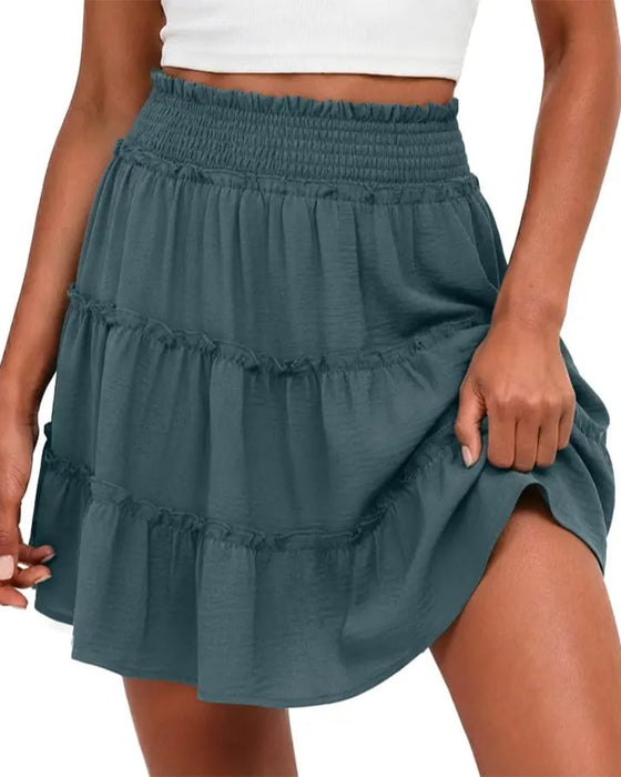 Elastic-Waist Bottoms with Built-in Shorts