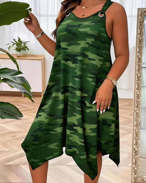 Metal Ring Camo Dress
