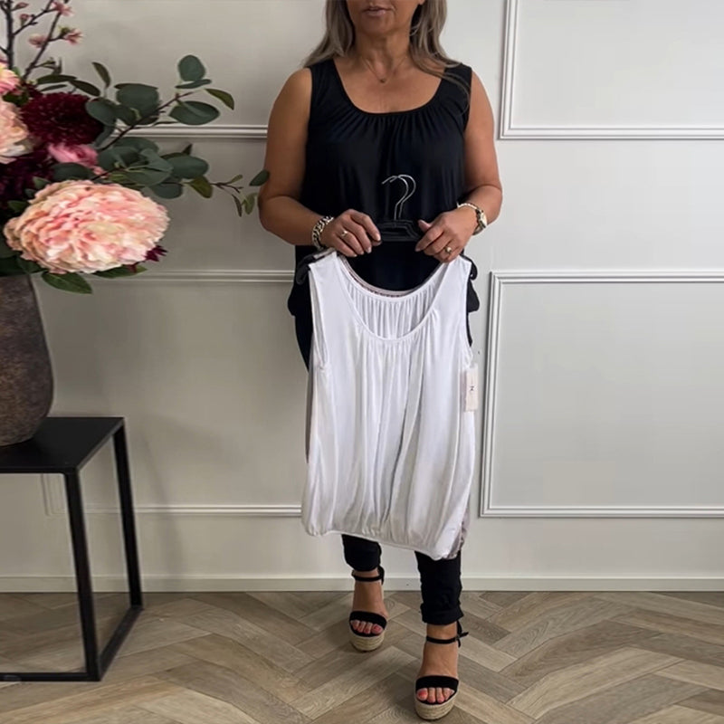 Bulit In Bra U-neck Casual Tank Top