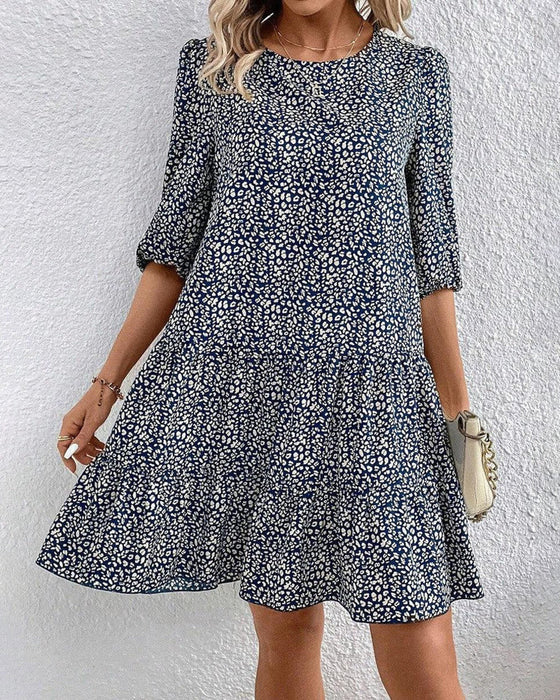 Elegant round neck dress