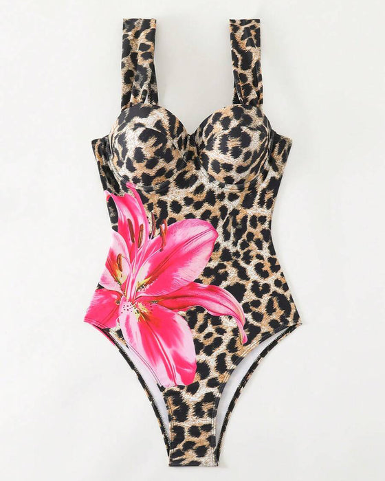 Lily Leopard Print One-Piece Swimsuit