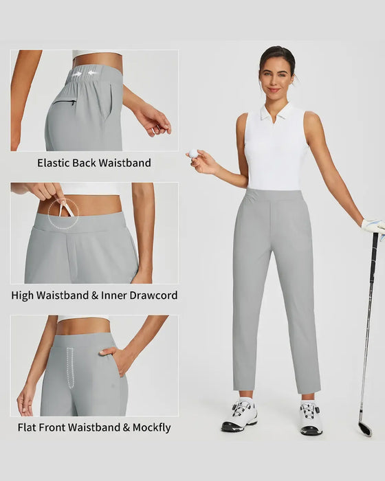 Solid Color Nine Points Pants