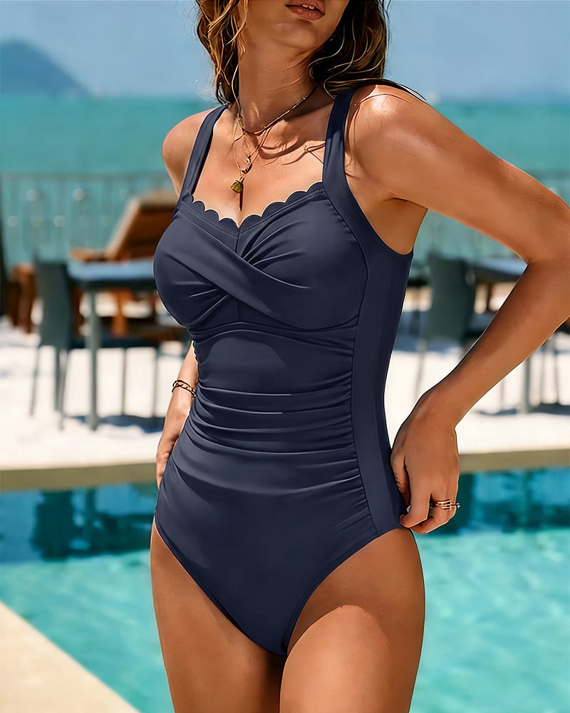 Cross Waist Slimming One-Piece