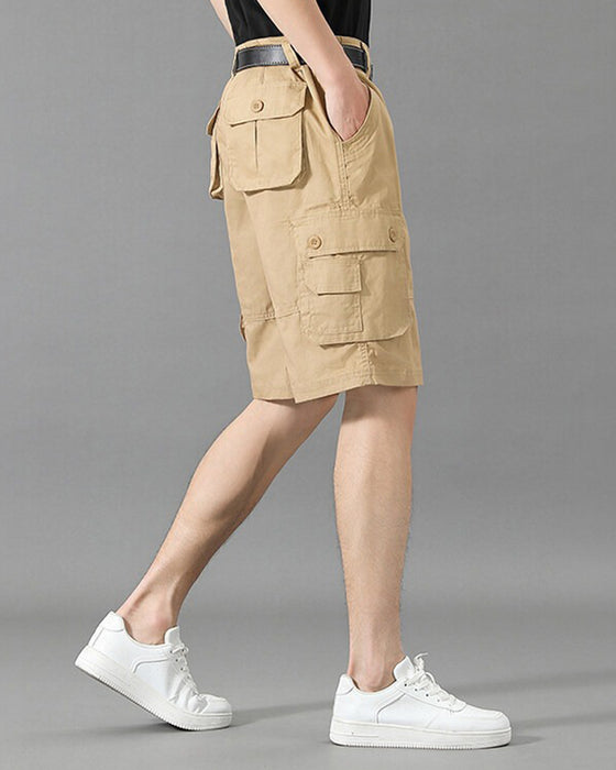Men's Multi-Pocket Cargo Shorts