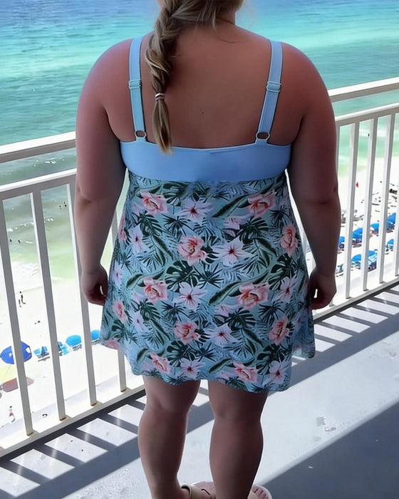 Casual Printed Two-Piece Swimsuit