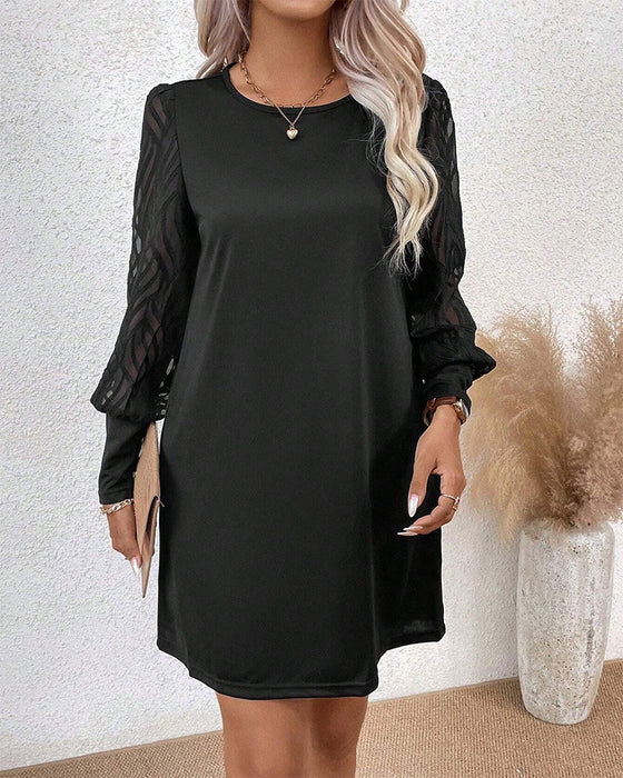 Elegant style raglan sleeve dress