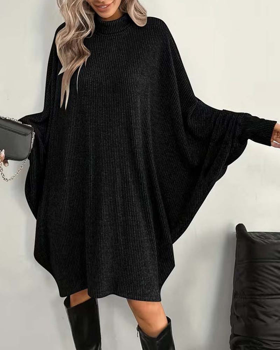 Batwing Sleeve Mini Dress