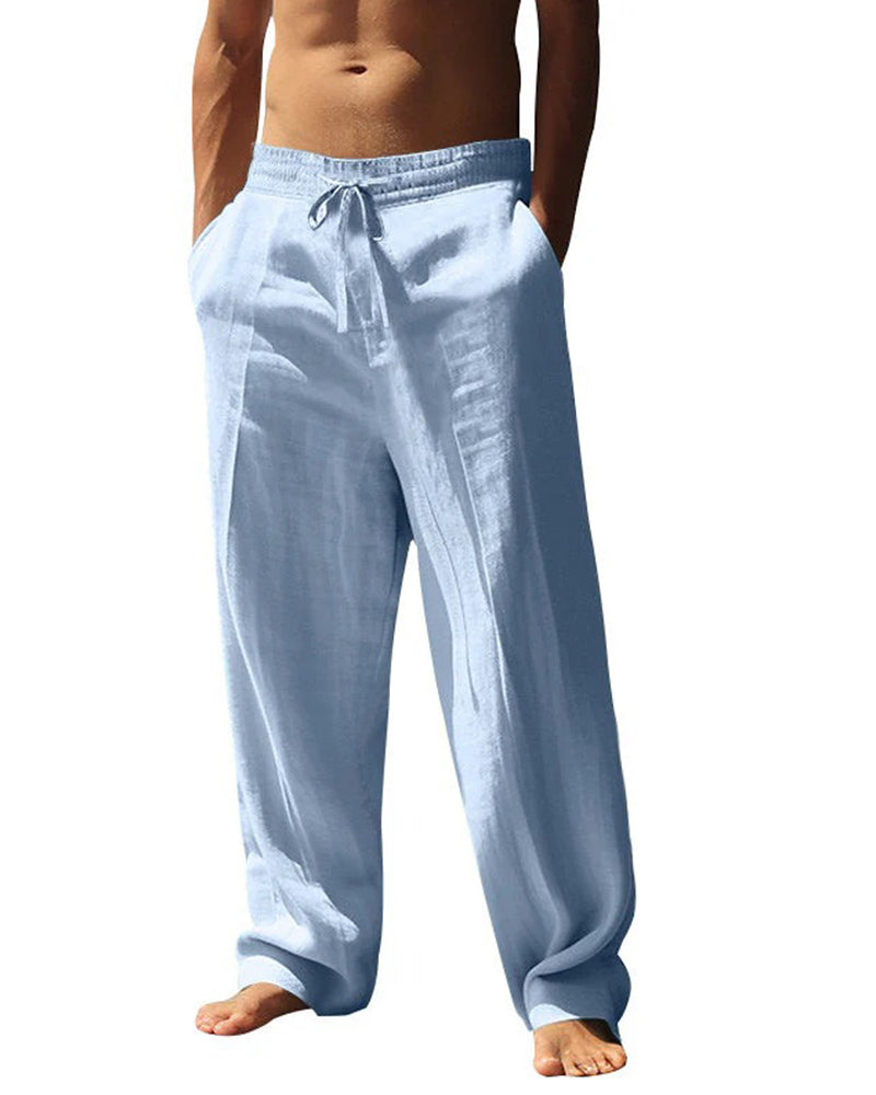 Men's Casual Straight-Leg Beach Pants