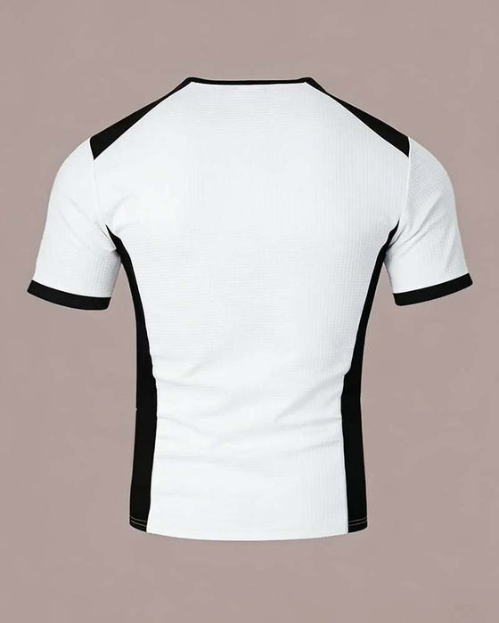 Men's Color-Block Waffle T-Shirt