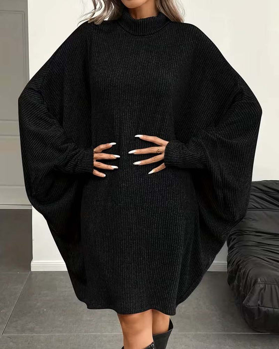 Batwing Sleeve Mini Dress