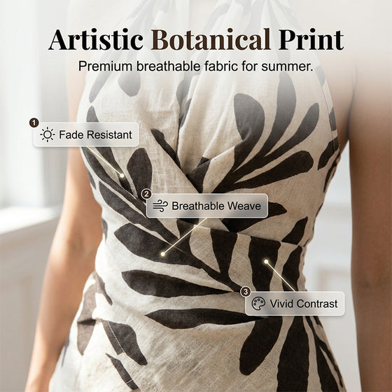 Halter Cross Print Tank Top