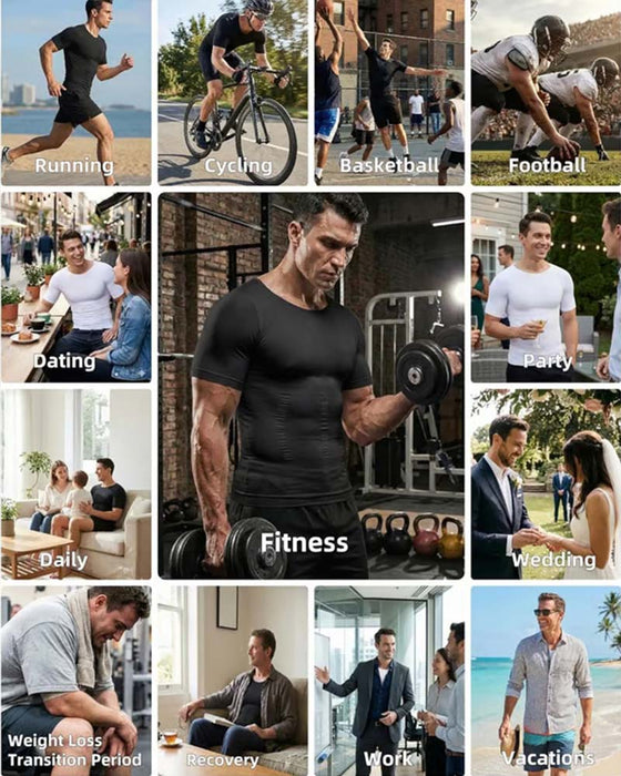 Men's Short-Sleeve Slimming T-Shirt
