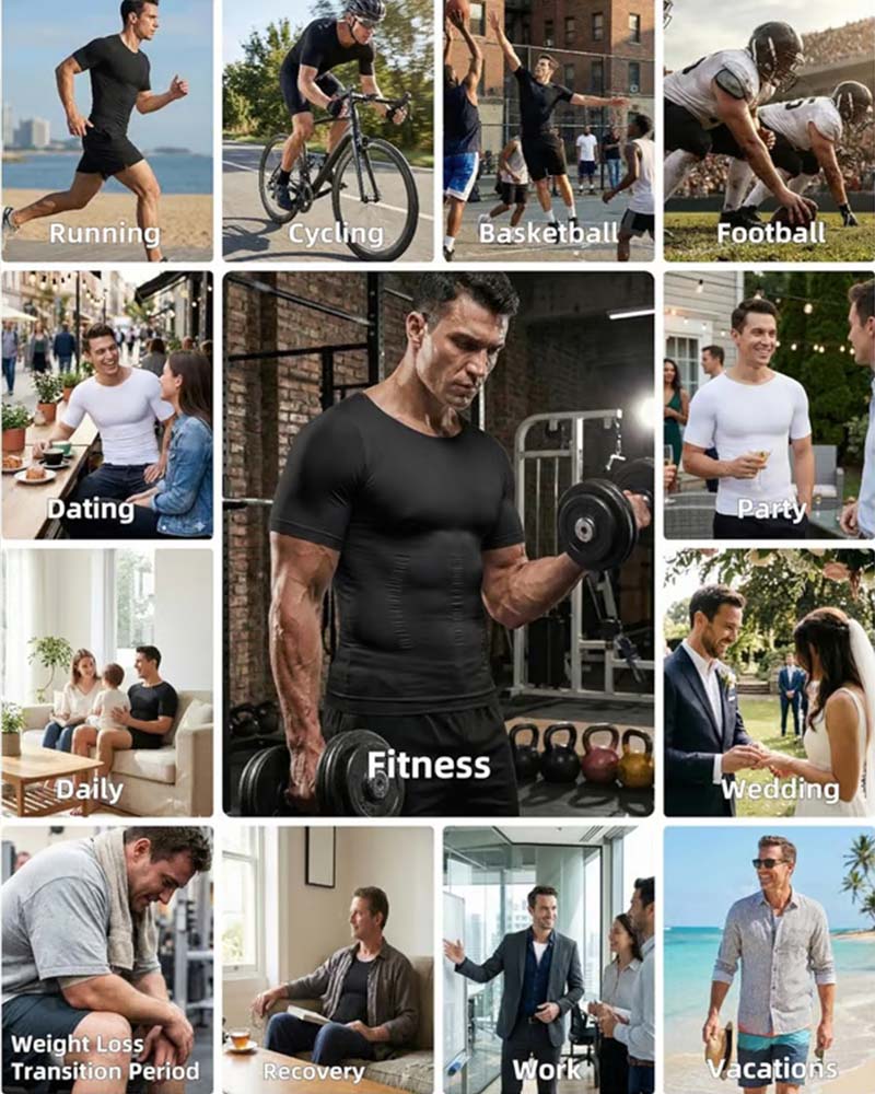 Men's Short-Sleeve Slimming T-Shirt