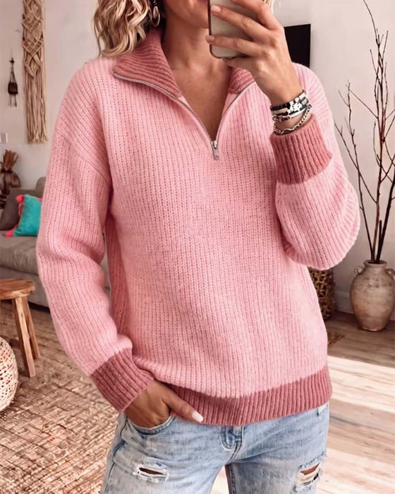 Long Sleeve Zipper Pullover