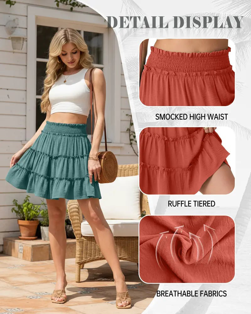 Elastic-Waist Bottoms with Built-in Shorts