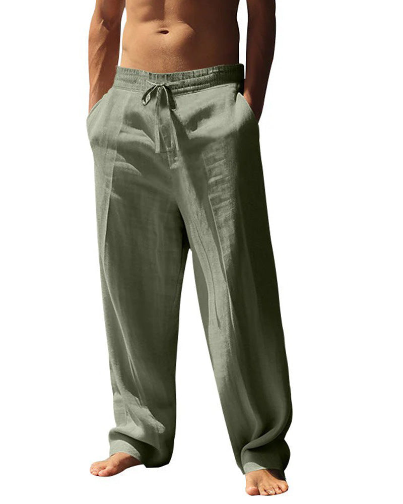 Men's Casual Straight-Leg Beach Pants