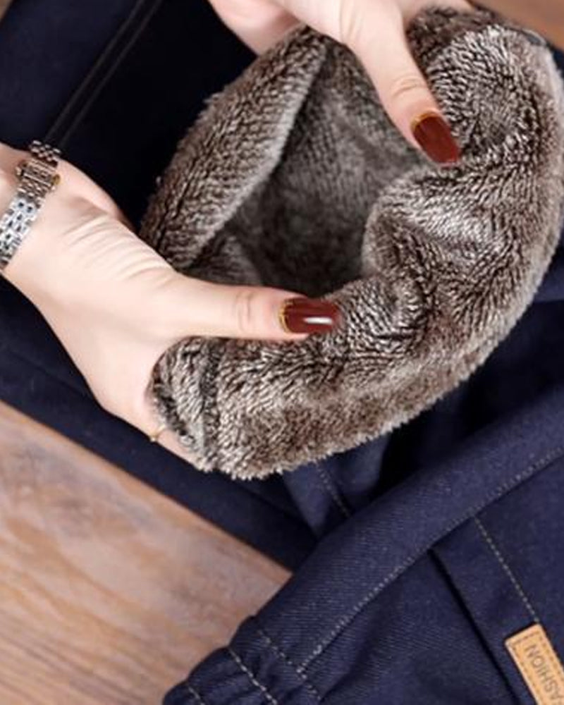 Loose-Fitting High-Waisted Slimming Wide-Leg Pants