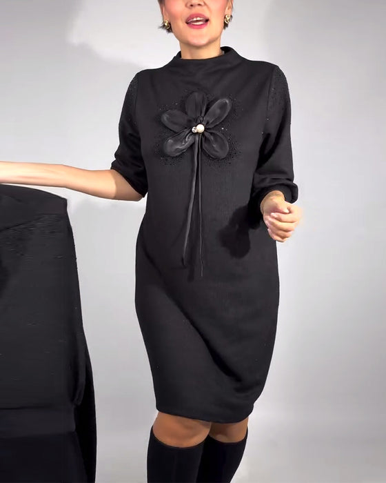 3D Floral Design Fashion Dress