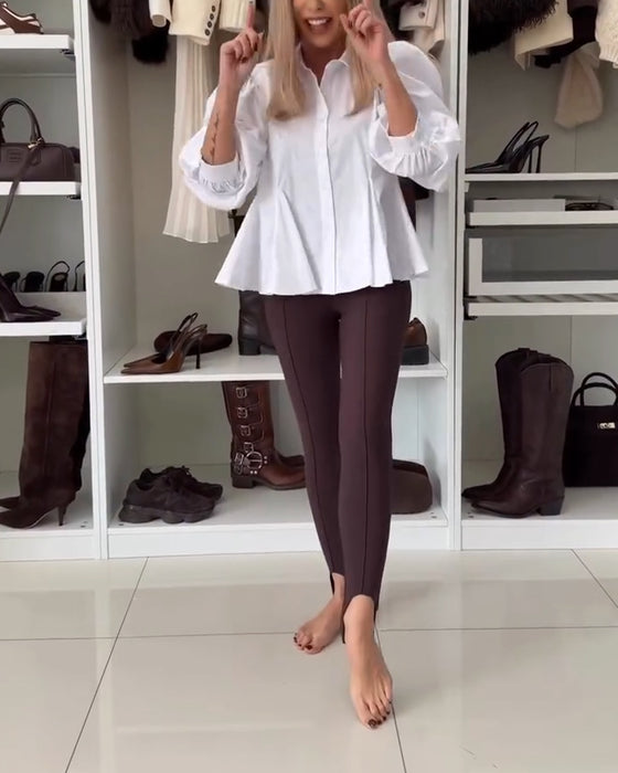 French-Style Puff Sleeve Shirt