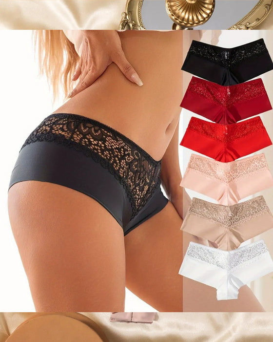 Breathable Hollow Out Ladies Boxer Lingerie