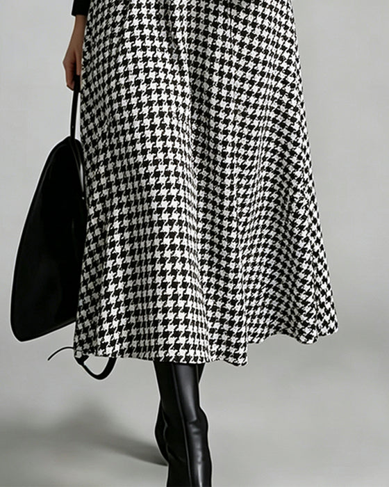 Patchwork Long Sleeve Dress