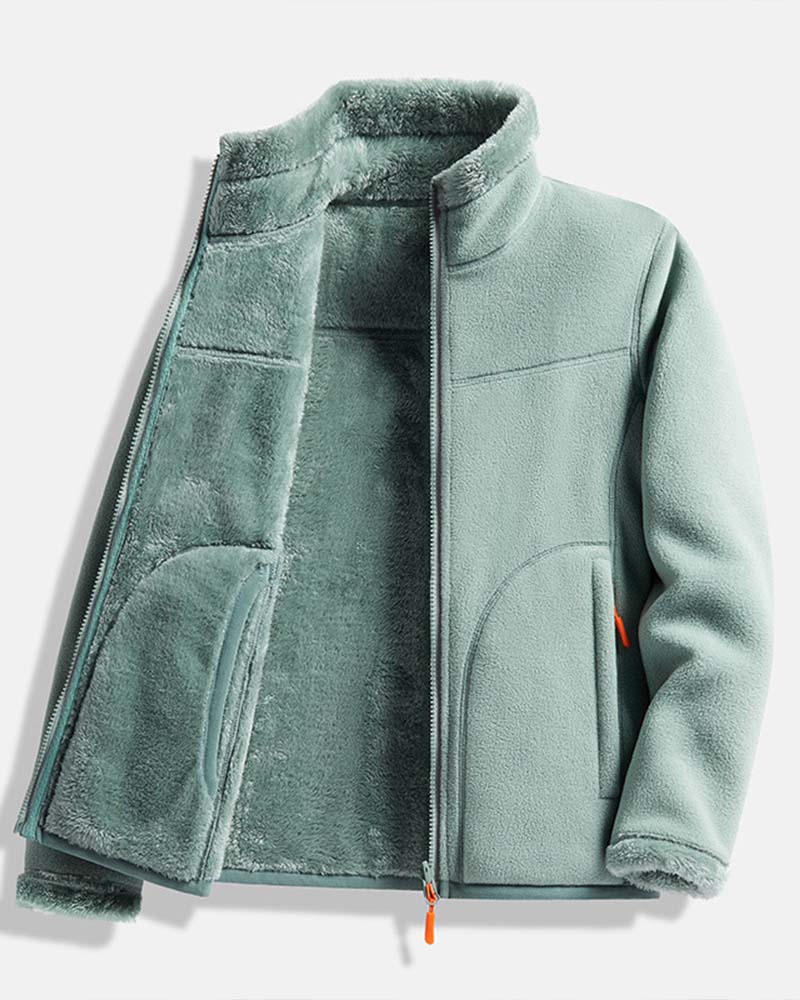 Solid Long Sleeve Casual Jacket