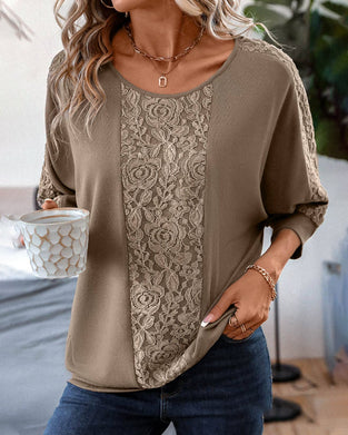 Causal Lace Patchwork Top