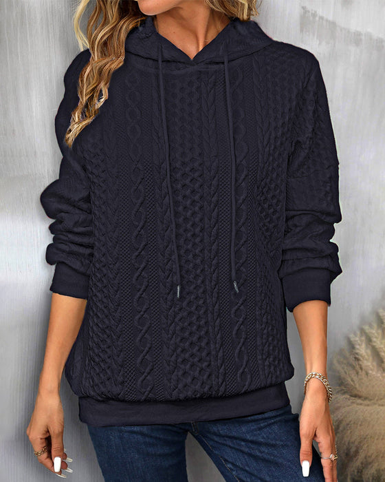 Solid color simple hoodie