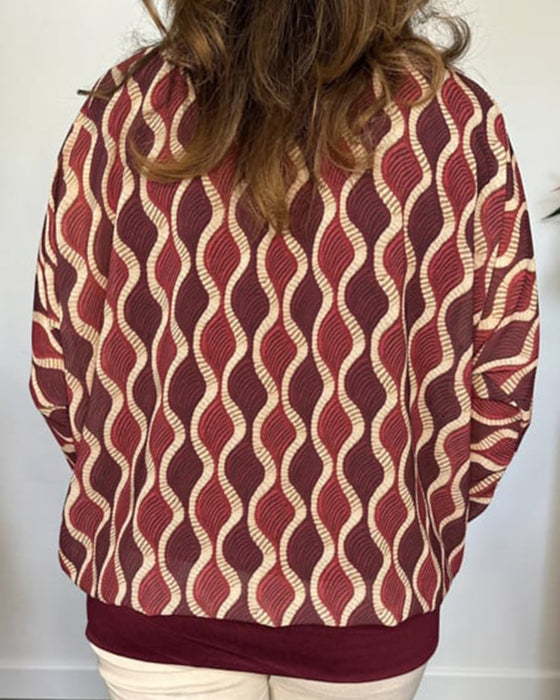 Geometric Pattern Loose Top
