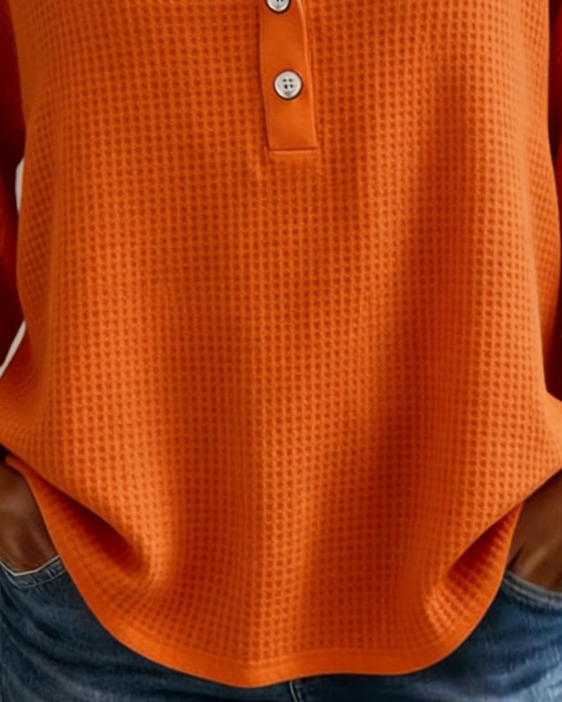 Square Neck Waffle Top