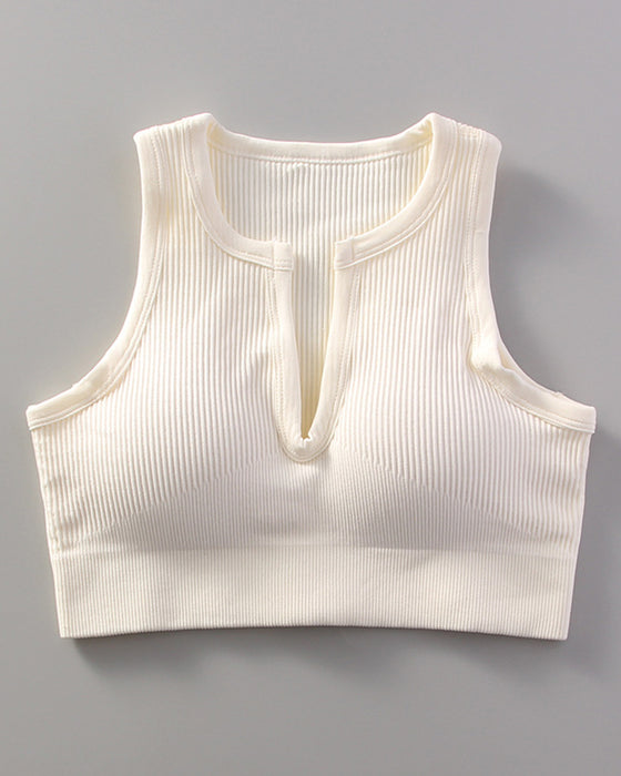 Yoga Sports With Bra Tank Top