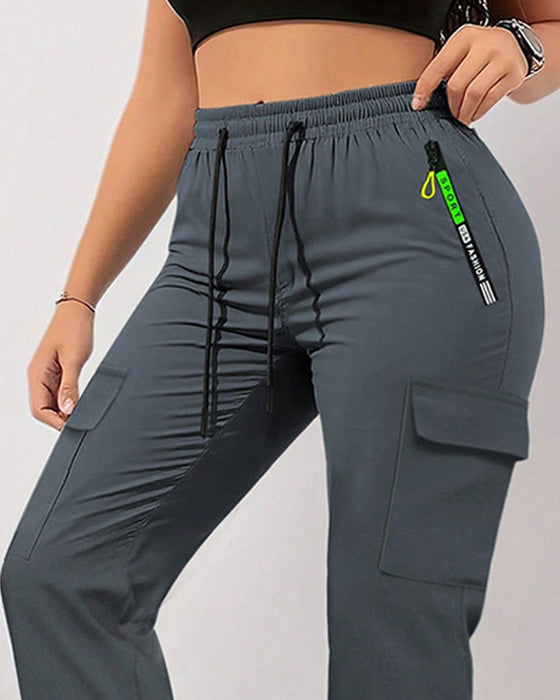 Loose Large-Pocket Casual Work Pants