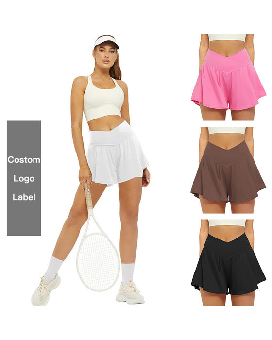 High Waist Solid Color Shorts