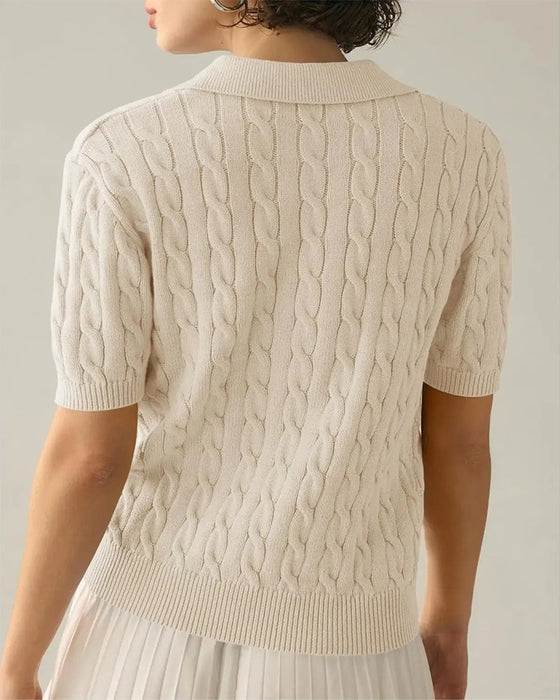 Polo Short Sleeve Knit Pullover