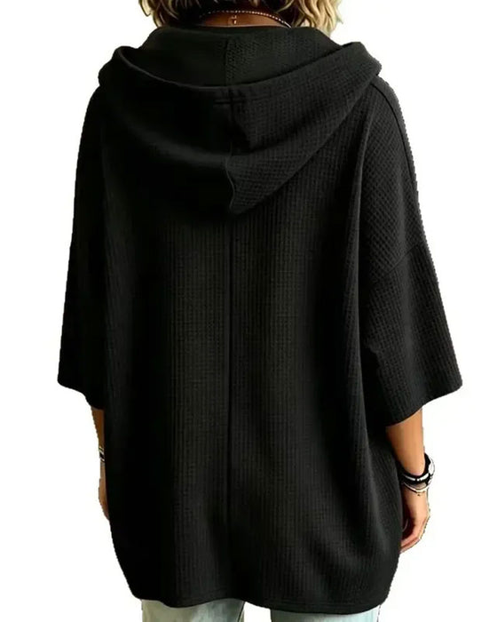 Hooded Drawstring Relaxed Hoodie