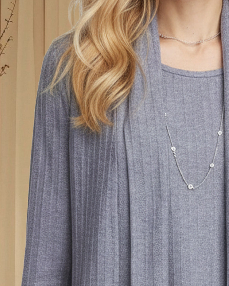 Scarf Collar Pit Strip Fake Two Piece Top