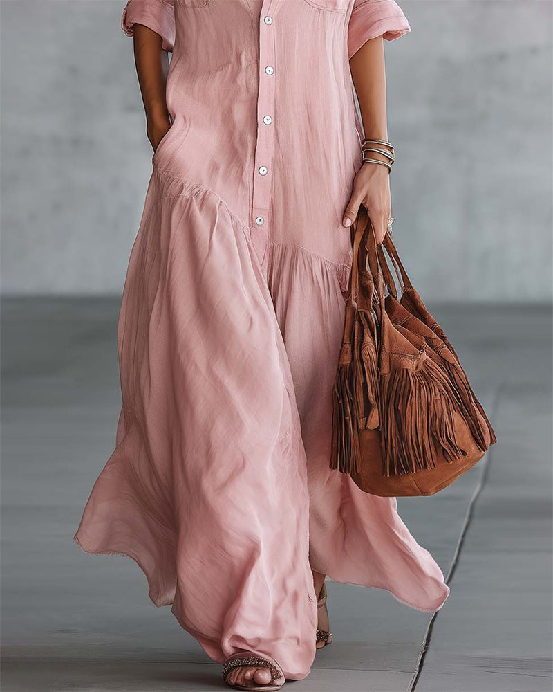 Stylish Long Shirt Dress
