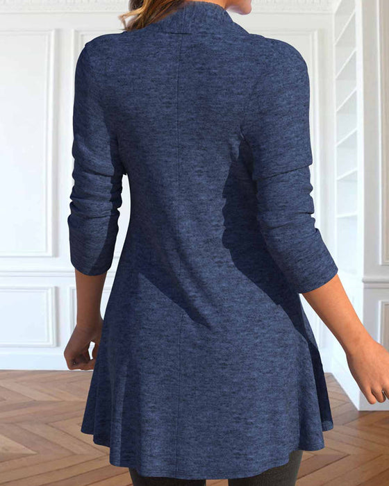 Elegant top with ruffled panels