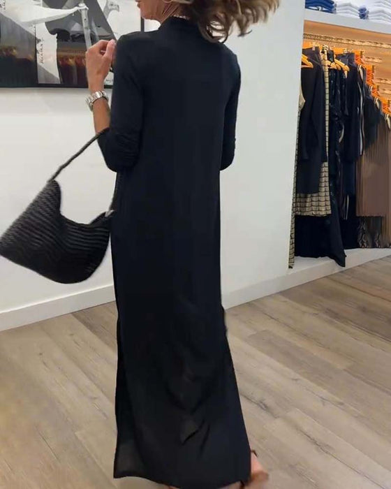 V-Neck Printed Street Style Dress