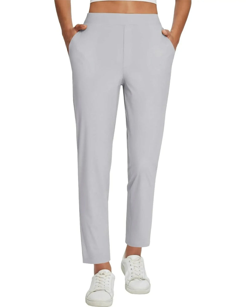 Solid Color Nine Points Pants