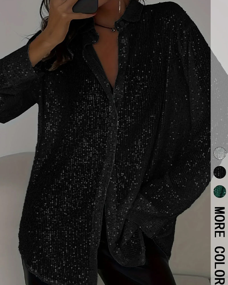 Lapel Long Sleeve Trendy Shirt